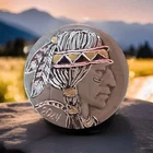 Buffalo Nickel hand carved original by J&M Tarantula Nickel as Indian brave