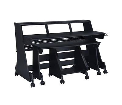 Musiea 2EX008 88 Keys Pro Music Studio Desk Workstation with Rack