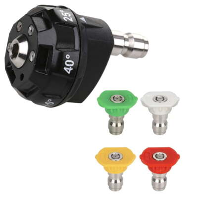 #ad New 6 In 1 Multi Spray Head 1 4 Inch Quick Connect Pressure Washer Jet Nozzle $10.98