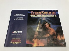 Iron Sword Wizards And Warriors 2 Nintendo NES Retro PAL 1988 #0472