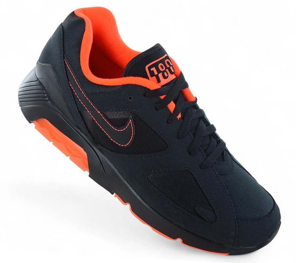 Nike Air Max 180 - Noir Hyper Crimson - Hommes Baskets Sneakers NEU - Photo 2/4