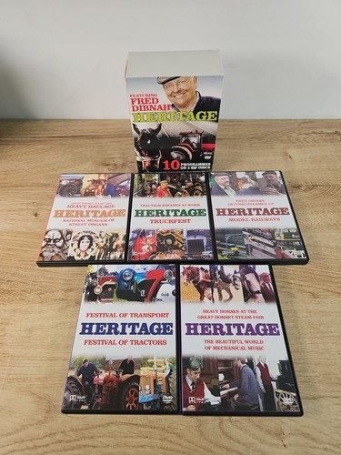 Fred Dibnah Heritage 5 Disc 10 Programmes DVD Box Set Fast Dispatch - Picture 5 of 5