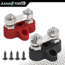 2pcs DC 48V Bus Bar 5/16" Heavy Duty Positive Power Distribution Studs Terminal