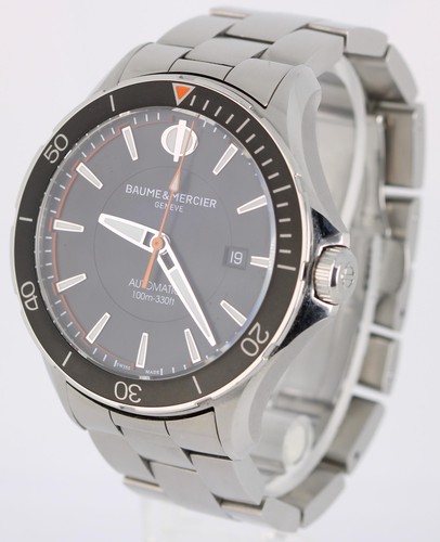 Baume & Mercier Clifton Club Papiere Stahl schwarz orange 42mm M0A10340 Uhrenbox - Bild 3 von 9