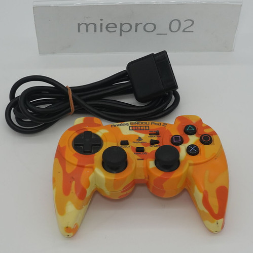 Hori Analog Sindou Pad 2 Controller 2003 PlayStation PS1, PS2 Camouflage Gray