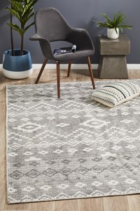 Castle-Bella-Tribal-Woven-Rug-Charcoal-Grey