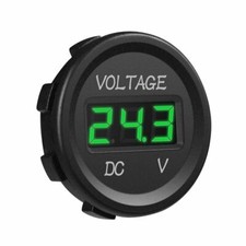 Led Digital Waterproof Voltmeter Gauge Meter 12v-24v Car Auto Motorcycle