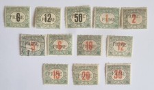 Timbres taxe Italie Fiume n°1 à 12 neufs avec charnière