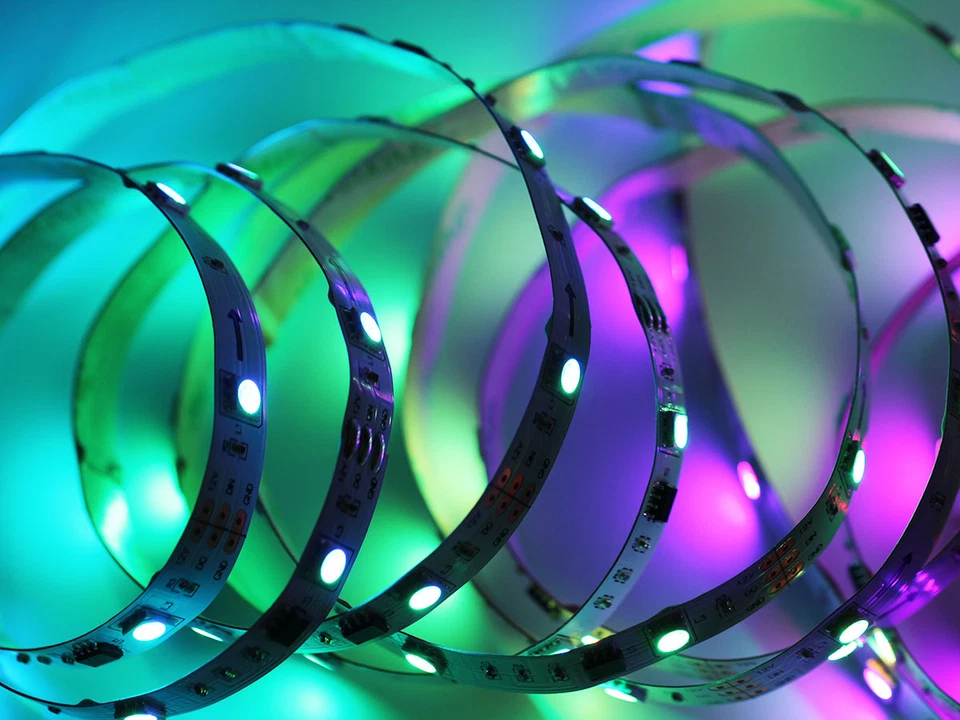 1-5m 30 RGB LED Strip 12V mit WS2811 ,5050 SMD LEDs WS2811 30 LEDs/m - Bild 2 von 2