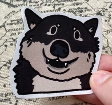  Cute Homemade Wolf Sticker -Matte Finish -  Derpy Wolf           Free Shipping 