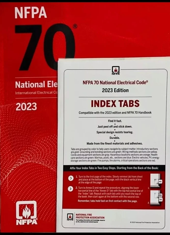 NFPA 70 National Electrical Code NEC 2023 With Tabs Free Shipping* Foto 3 de 3