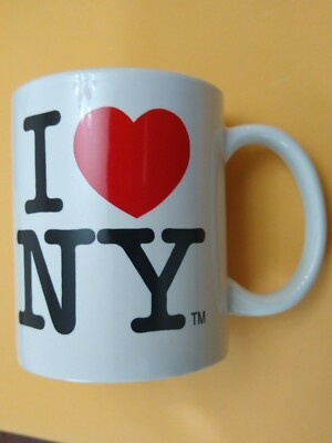 I LOVE HEART NY NEW YORK WHITE 11 OUNCE COFFEE MUG