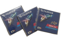 3 FUJIFILM ZIP IBM FORMATTED 100 MB DISK New Sealed Lot of 3