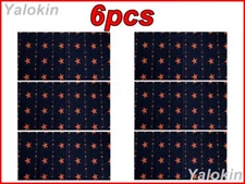 6pcs Orange Stars Scarves Family Pack Elastic Print Neck Bandana Balaclava N194