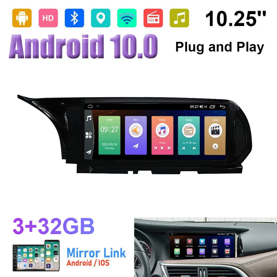 Reproductor de radio estéreo GPS Android pantalla táctil para coche Infiniti QX30 Q30 2015-2018 Foto 2 de 4