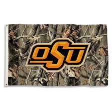 BSI NCAA Oklahoma State Cowboys Flag with Grommets, 3' x 5', Camo