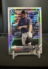 2021 Bowman Chrome 1st Hunter Goodman Refractor #BDC-66 Colorado Rockies