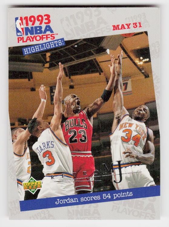 1998 Upper Deck Michael Jordan Career Collection #52 /MJ Retro 93-94