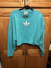 ADIDAS Originals Cropped Sweatshirt Womens Large NWT 225 