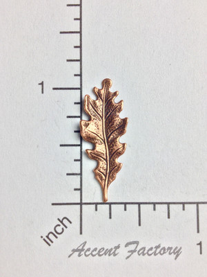 32865        4 Pc Copper Oxidized Oak Leaf Brass Jewelry Finding