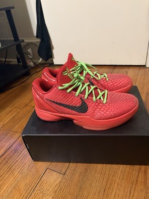 Nike Kobe 6 Reverse Grinch Men's Sneakers Size 9.5