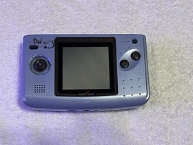 Rare Neo Geo Pocket Color Console Platinum Blue Video Game SNK Tested & Works