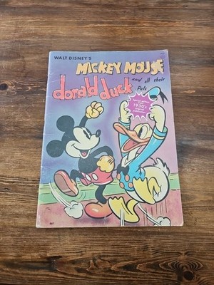 Walt Disney 1937 MICKEY MOUSE DONALD DUCK and All Their Pals Whitman 887 Reprint