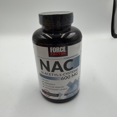 Force Factor N-Acetyl-L-Cysteine (NAC) 600 mg Immune Health Support 200 Capsules