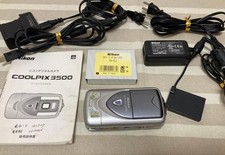 Nikon COOLPIX 3500 Digital Camera with USB Cable Charger and Manual