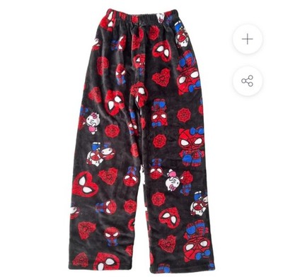 Kids Anime Pajama Bottoms Spiderman/Hellow Kitty Elastic Wasted Lounge Pants New