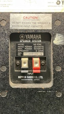 YAMAHA NS-10M NS10M Speakers Pair Studio Monitors -FOR PARTS only