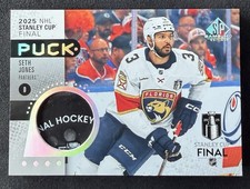 2025-26 Upper Deck SP Game Used Stanley Cup Final Puck Seth Jones #SCP-SJ