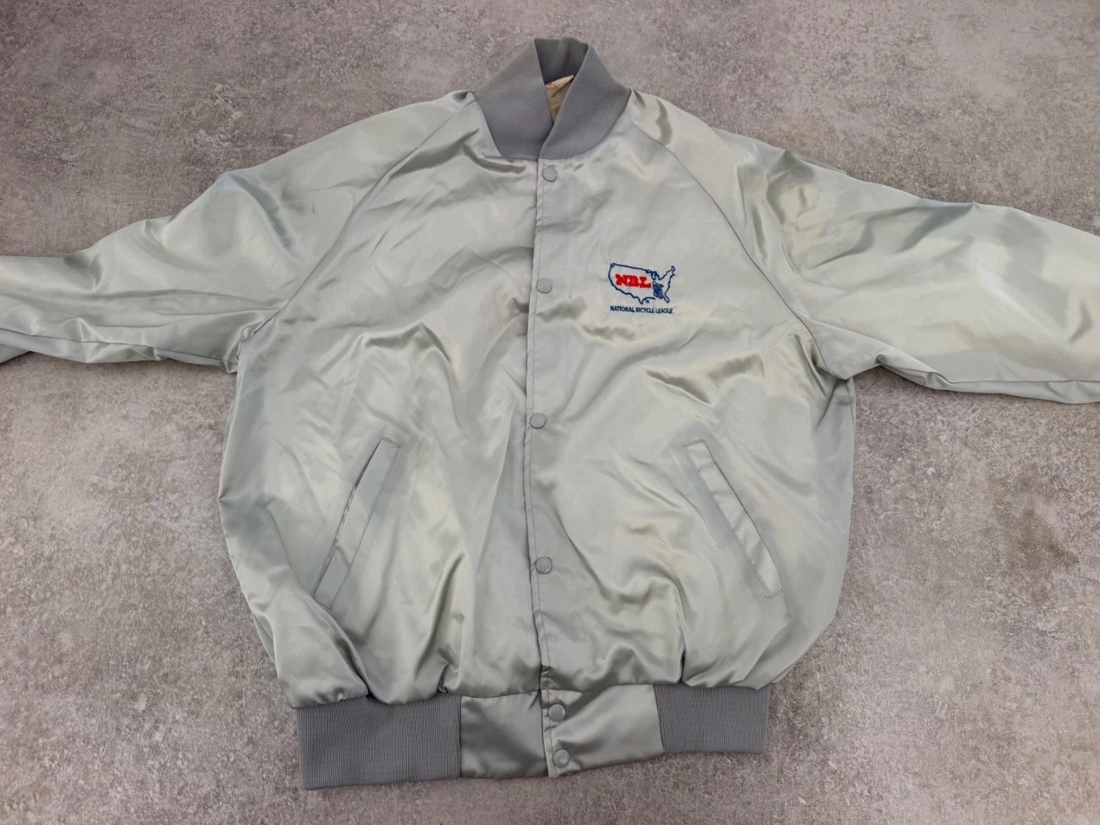 Vintage 80's NBL National Bicycle League BMX Embroidered Made in USA Jacket image 2