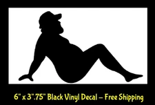 Dad Bod 6" Black Vinyl Decal Car Truck Windows laptop