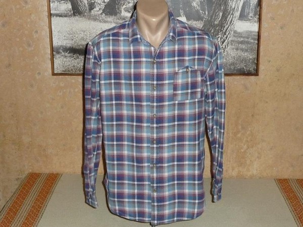 Men Napapijri Shirt Multicolor Cotton 42 / XL / 50 #B6YX