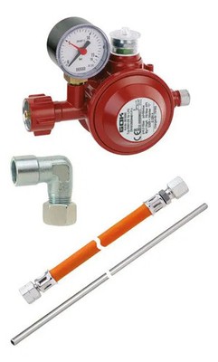 GOK Herd Anschluss-Set Basic   Sicherer Anschluss Ihres Gasherdes an Flaschen...