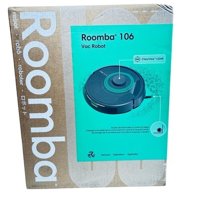 iRobot Roomba 106 Vac Robot Cordless Vacuum ClearView LiDAR