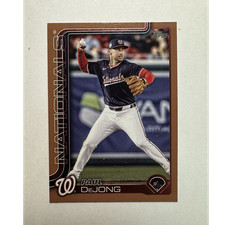 Topps 2025 Update Series Paul DeJong Nationals Baseball #US101 312/2025 numbered