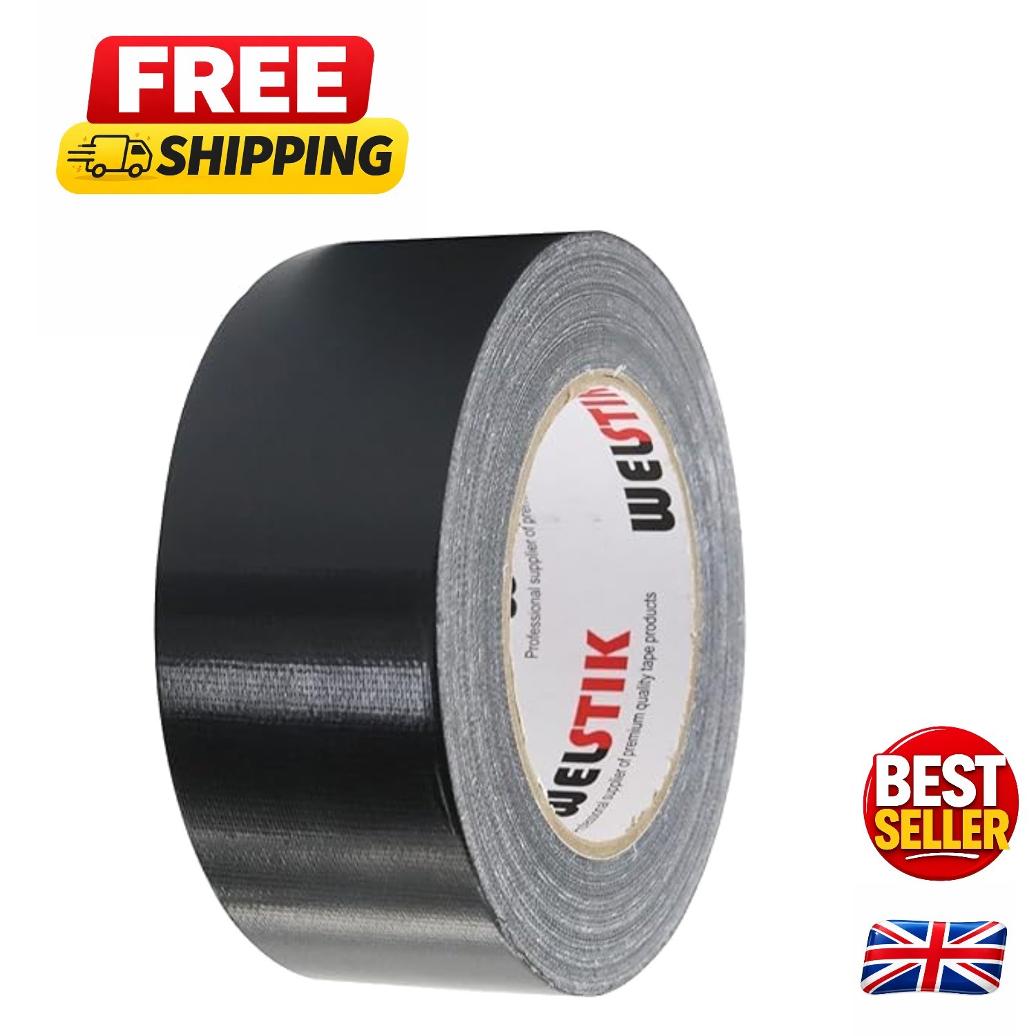 Strong & Weather-Resistant Duct Tape - 50mm x 41M, Perfect for Crafts & Repairs