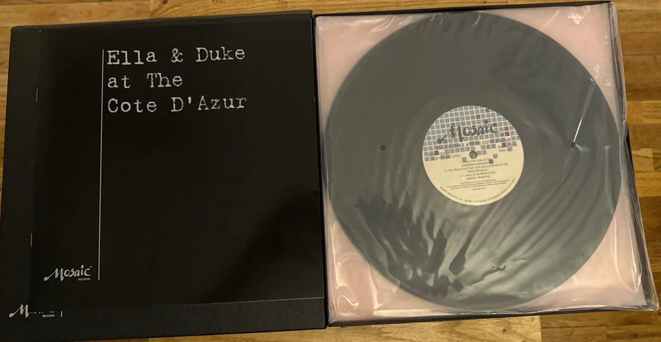 ‘Ella & Duke at The Cote D’ Azur’ 3 Vinyl Rec Set Mosaic Records Mint Condition - Image 4 of 4