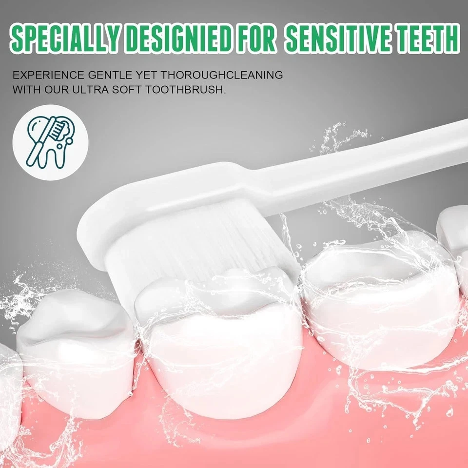 Escova de Dentes Soft Micro Nano Extra Manual Ultra Cerdas Com 20000 Macia Pacote com 24 - Imagem 3 de 4