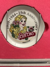Vtg 1984 Barbie 25th Anniversary Miniature Tea Set Porcelain
