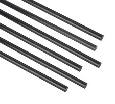 Carbon Fiber Rod 200MMX 6.0MM 4PCS Carbon Fiber Rod for RC Airplane DIY Craft 6M