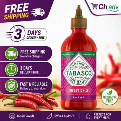 TABASCO Brand Sweet Chili Sauce, Mild Hot 11 Fl Oz (Pack of 1) 