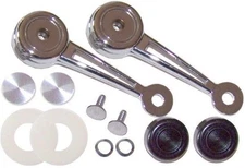 MUSTANG DELUXE DOOR WINDOW HANDLES KIT 12PC,1971 & EARLY 1972