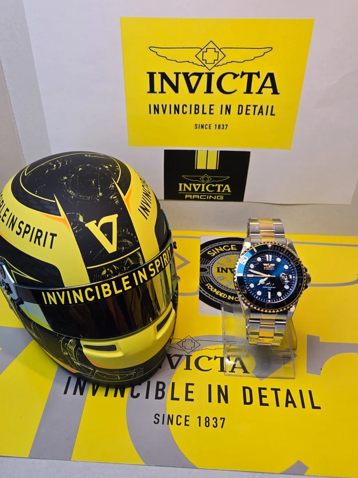 Reloj Hombre Invicta Pro Diver 43mm Acero y Dorado Dos Tonos con Esfera Azul ¡Nuevo! Foto 4 de 4