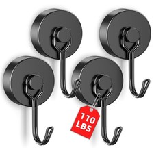 4 Pack 110LBS Strong Magnetic Hooks Heavy Duty, 2025 Cruise Cabin Ship Essential