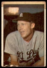 1953 Bowman Color #20 DON LENHARDT St. Louis Browns VG (Old Tape/Wrinkle/PL)