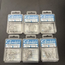 Gamakatsu Round Bend Treble Hook Size 2/0, #47012 6 Packs Of 5 Hooks , 30 Hooks