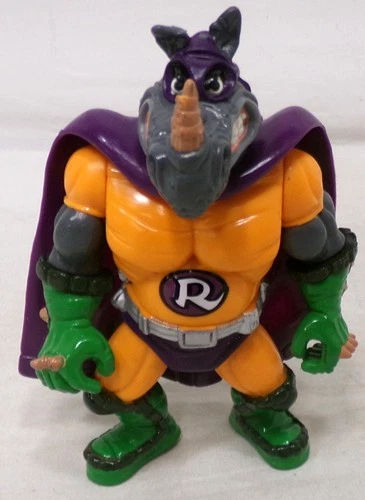Vintage 1993 TMNT Turtles Sewer Heroes Rhinoman Rocksteady 4" Figure Only